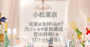 小松菜奈 実家 金持ち
