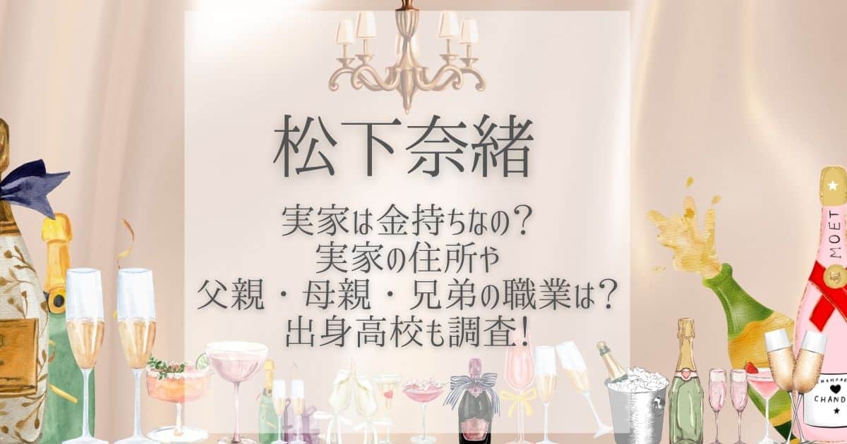 松下奈緒 実家 金持ち